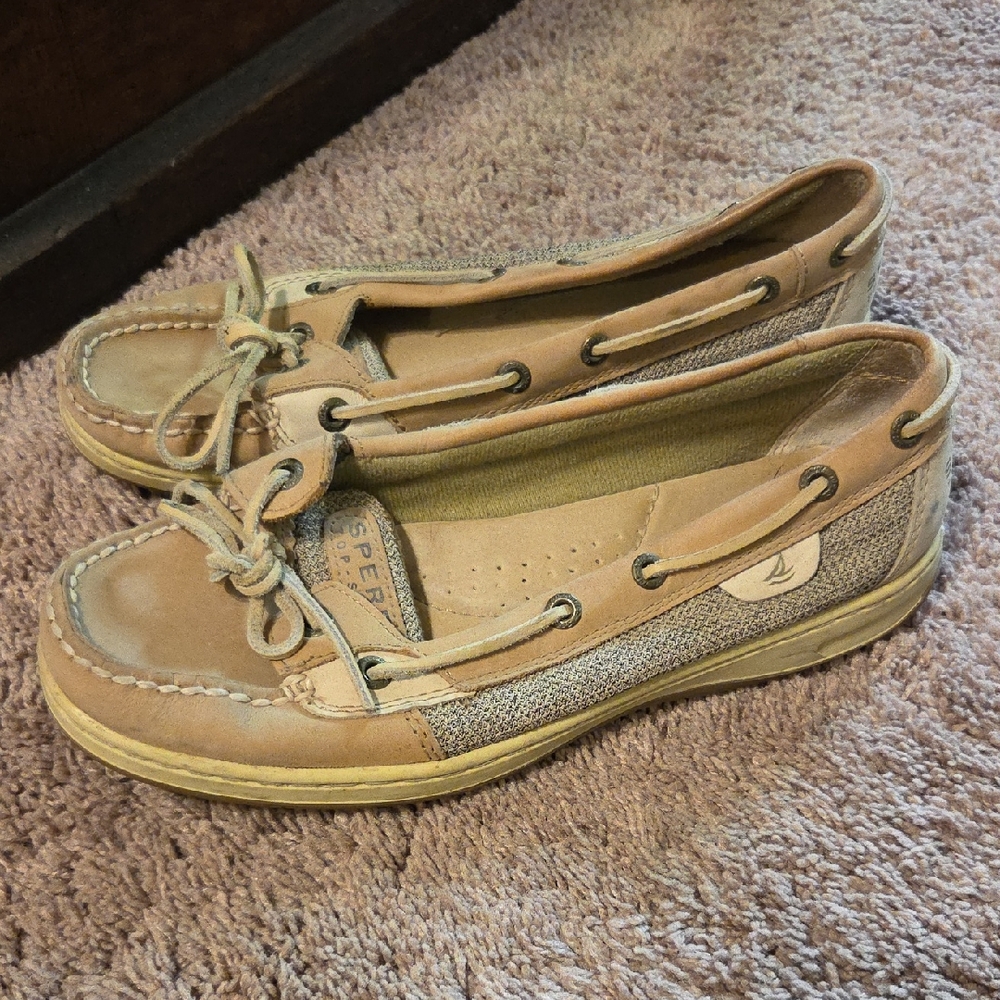 Sperry Women's Beige and Gray Loafers